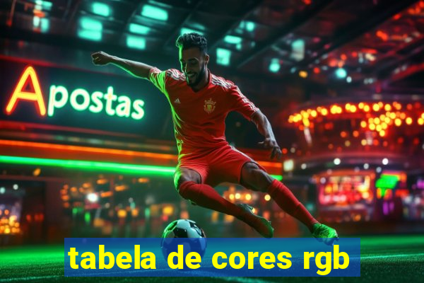 tabela de cores rgb